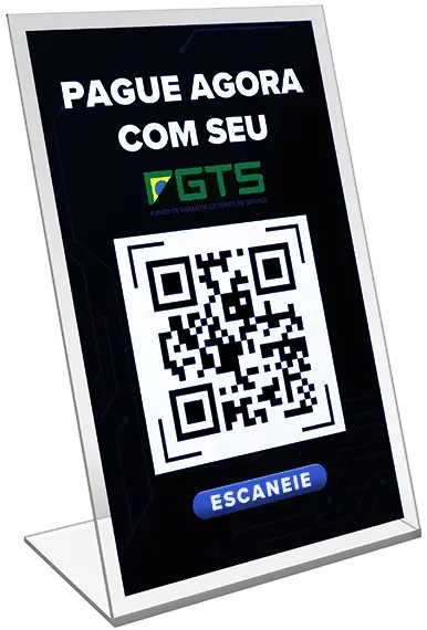 placa de Pague com FGTS Acessível Bank